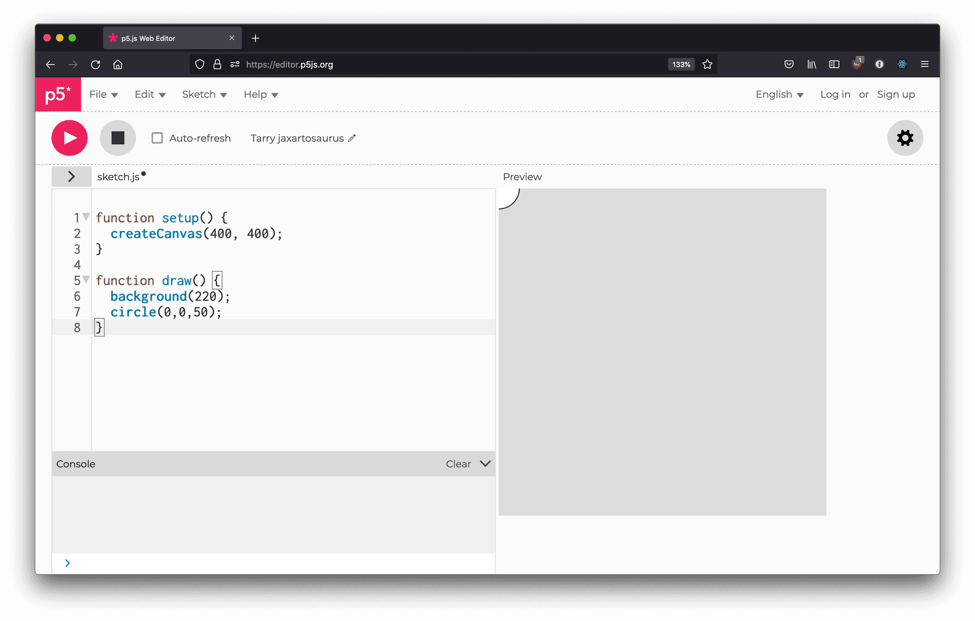 Coordinate system of the default p5 renderer